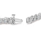 White Gold Diamond Bezel-Link-Style Tennis Bracelet