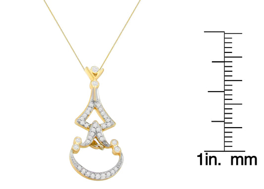 Yellow Gold Diamond Pendant Necklace