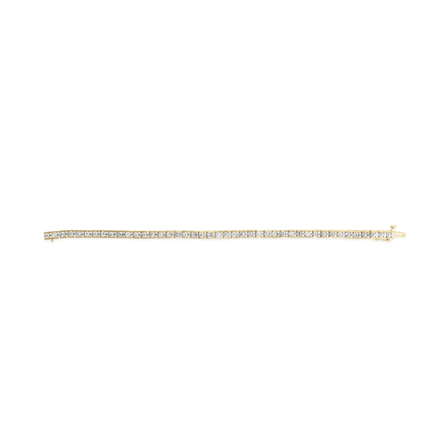 Yellow Gold Diamond Tennis Bracelet