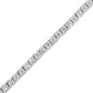 White Gold Miracle-Set Round-Cut Lab-Grown Diamond Illusion Tennis Bracelet