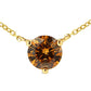 Yellow Gold Yellow Diamond Solitaire Pendant Necklace