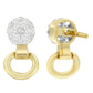 Yellow Gold Diamond Stud Earrings