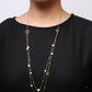 Rose Gold Diamond and Freshwater Pearl Double-Strand Station Necklace