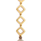 Yellow Gold Fancy-Yellow Rose-Cut Diamond Collar Necklace with Four-Leaf Clover Drop