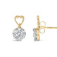 Yellow Gold Round-Cut Diamond Earrings