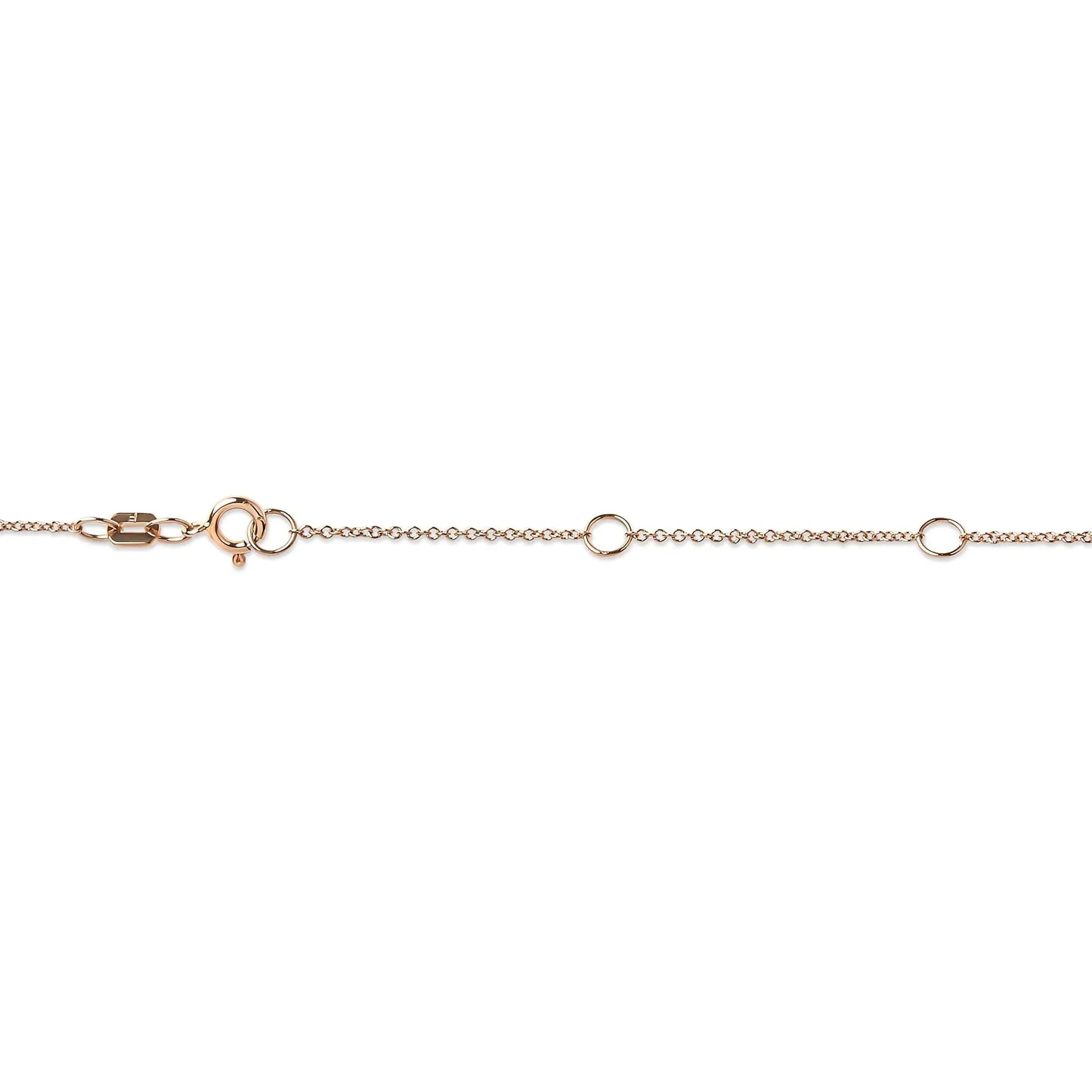 Rose Gold Diamond Solitaire Pendant Necklace