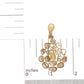 Yellow Gold Rose-Cut-and-Sliced Diamond Chandelier-Style Dangle Earrings