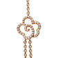 Rose Gold Diamond and Freshwater Pearl Double-Strand Station Necklace