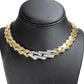 Yellow Gold Pavé Diamond Miami-Cuban-Curb Link Chain Necklace