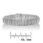 White Gold Diamond S-Wave Serpentine Tennis Bracelet