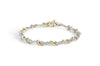 Yellow-and-White Gold Diamond S-Link Bracelet