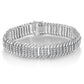 White Gold Diamond S-Wave Serpentine Tennis Bracelet