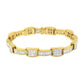 Yellow Gold Diamond Box-Link Bracelet