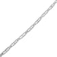 White Gold Diamond Alternating Bar and Floral-Cluster Link Necklace