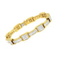 Yellow Gold Diamond Box-Link Bracelet