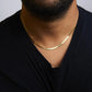 Solid Gold Imperial Herringbone Chain Necklace