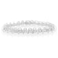 Silver Diamond Illusion-Plate-Link Bracelet