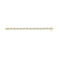 Yellow Gold Diamond Cluster and Alternating X-Link Bracelet