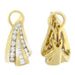 Yellow Gold Diamond Huggy Earrings