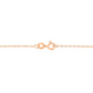 Rose Gold Diamond Solitaire Pendant Necklace