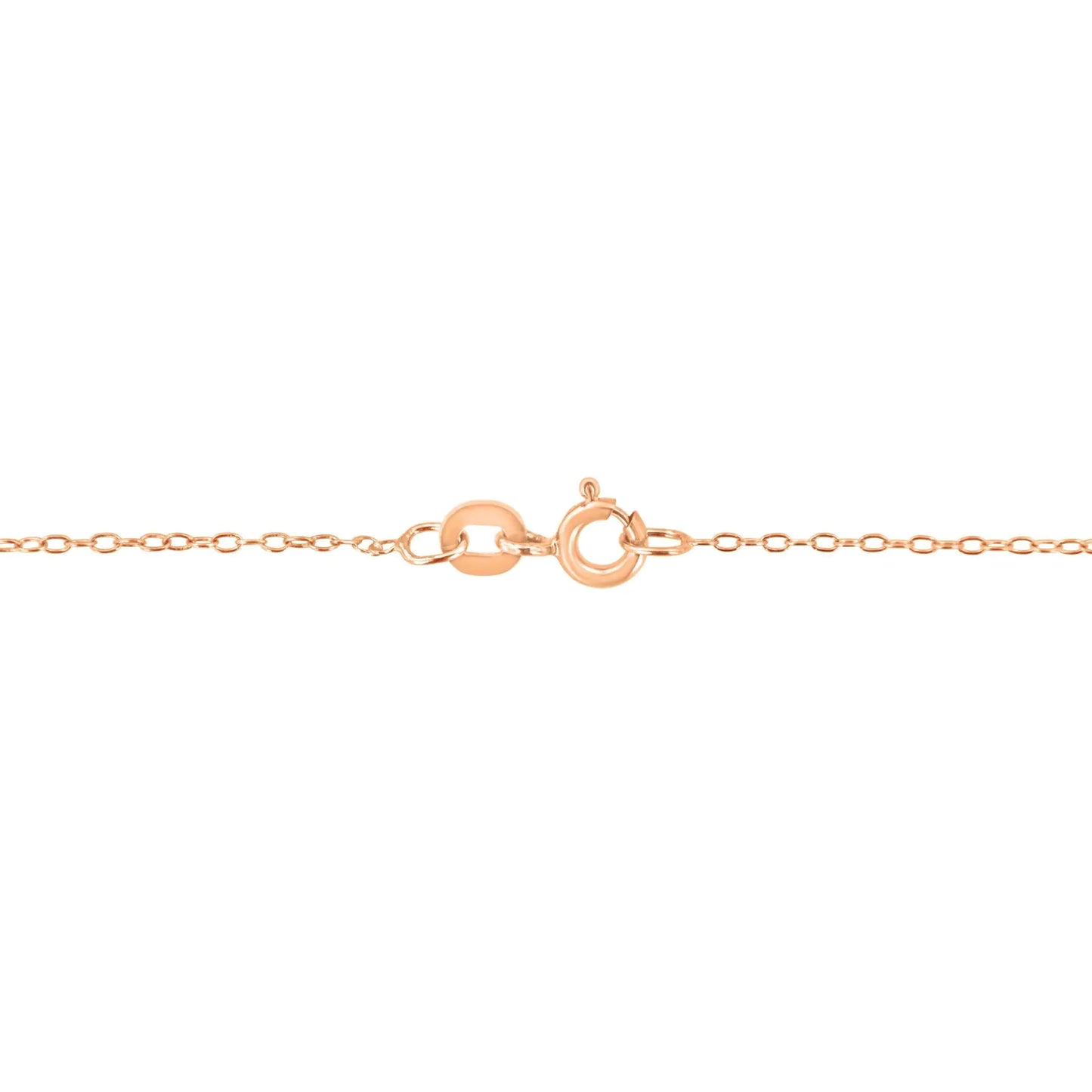 Rose Gold Diamond Solitaire Pendant Necklace