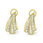 Yellow Gold Diamond Huggy Earrings