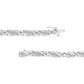 Silver Round Diamond X-Link Bracelet