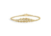 Yellow Gold Round-Cut Diamond Basket-Weave Rope-Chain-Style Bracelet