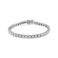 Silver Diamond Illusion-Set Miracle Plate Tennis Bracelet