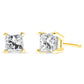 Yellow Gold Diamond Classic Solitaire Stud Earrings