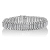 White Gold Diamond S-Wave Serpentine Tennis Bracelet