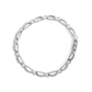 White Gold Diamond Rectangular-Link Bracelet