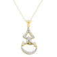 Yellow Gold Diamond Pendant Necklace