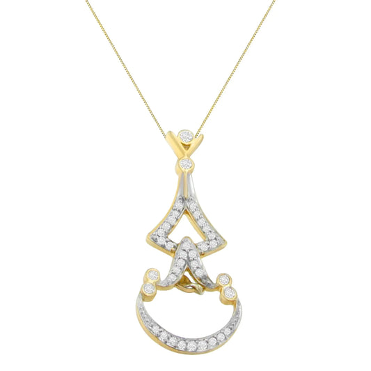 Yellow Gold Diamond Pendant Necklace