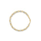 Yellow Gold Diamond Five-Stone Floral Cluster and X-Link Bracelet