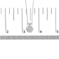 White Gold Round-Cut Diamond Seven-Stone Cluster Station Necklace