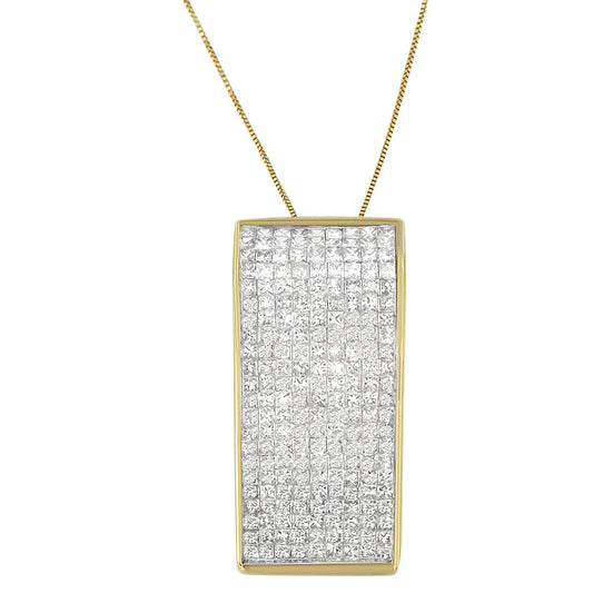 Yellow Gold Diamond Pendant Necklace