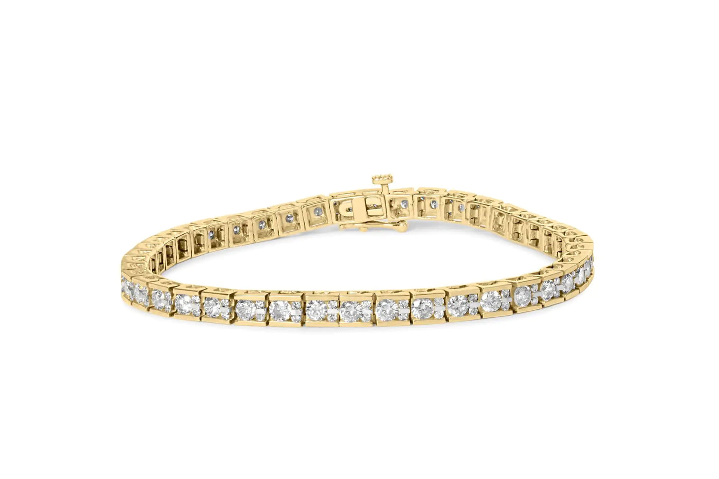 Yellow Gold Diamond Tennis Bracelet