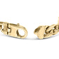 Yellow Gold Diamond ID Cuban Bracelet