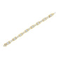 Yellow Gold Diamond Box-Link Bracelet