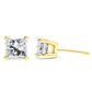 Yellow Gold Diamond Classic Solitaire Stud Earrings