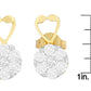 Yellow Gold Round-Cut Diamond Earrings